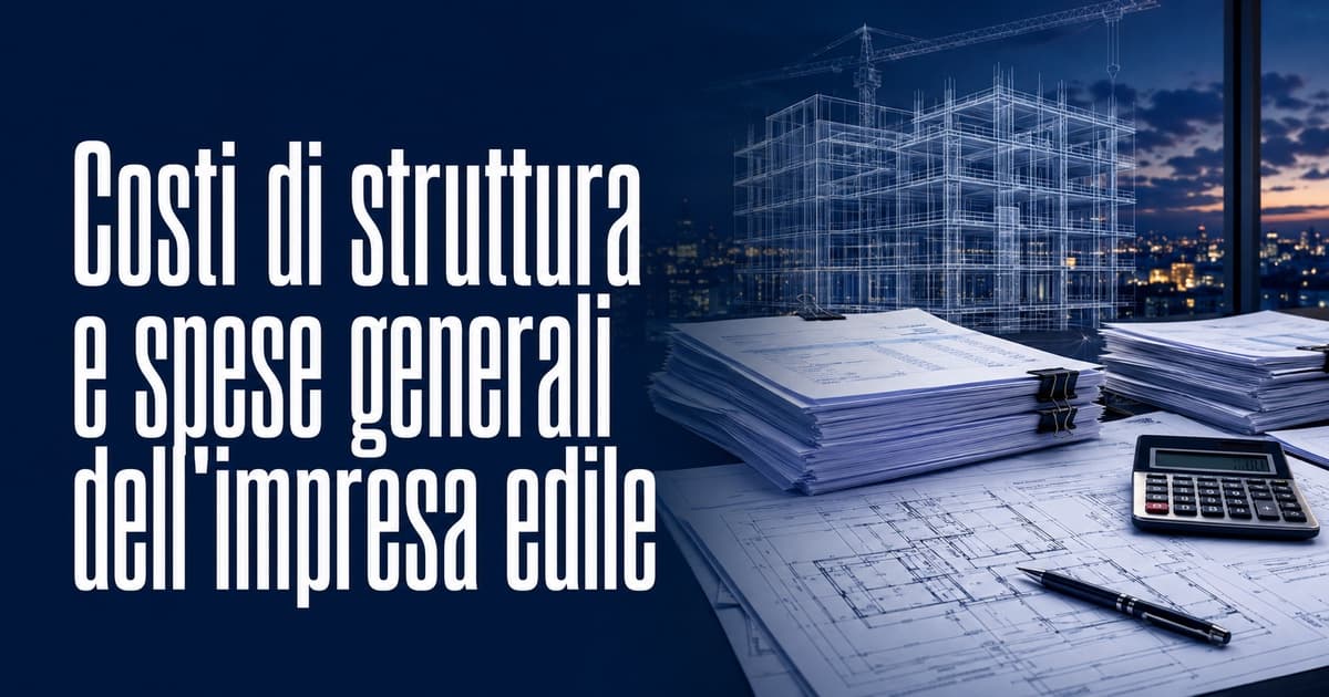 Costi di struttura impresa edile