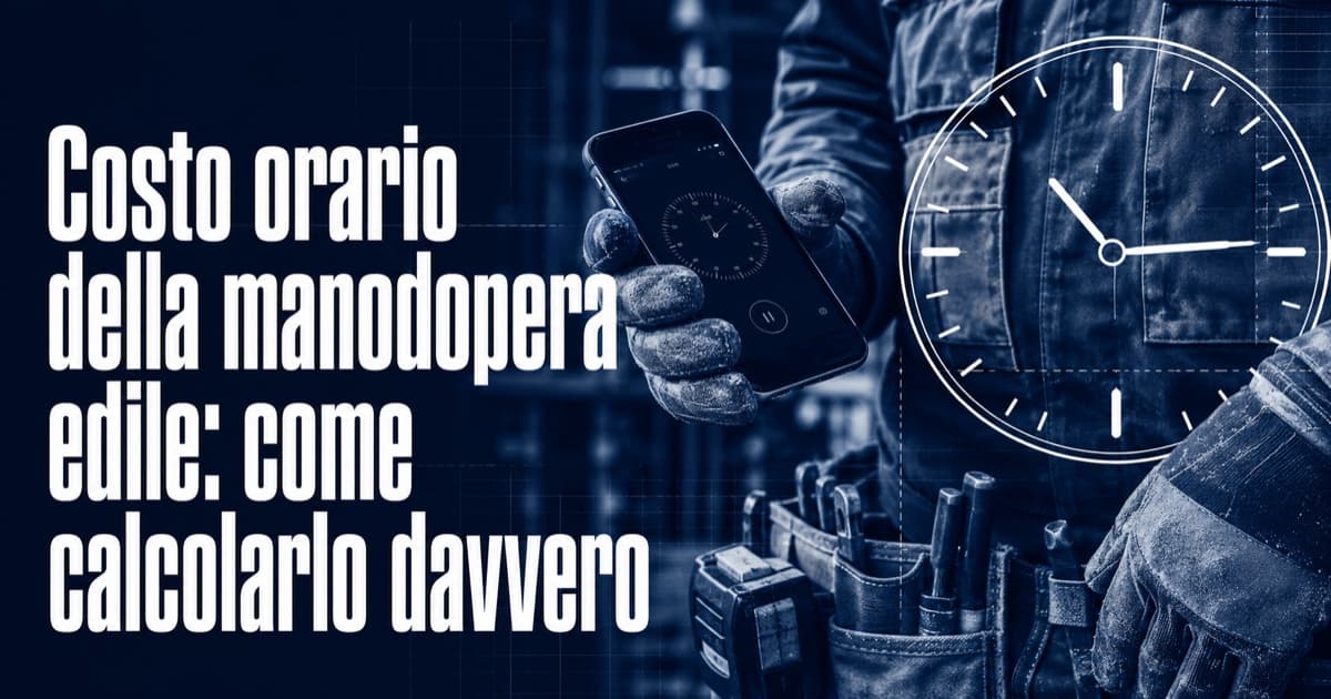 Costo orario manodopera edile: il calcolo