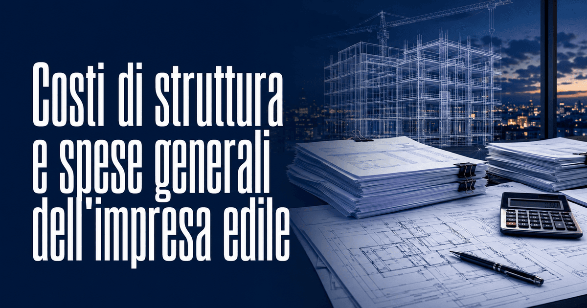 Costi di struttura impresa edile